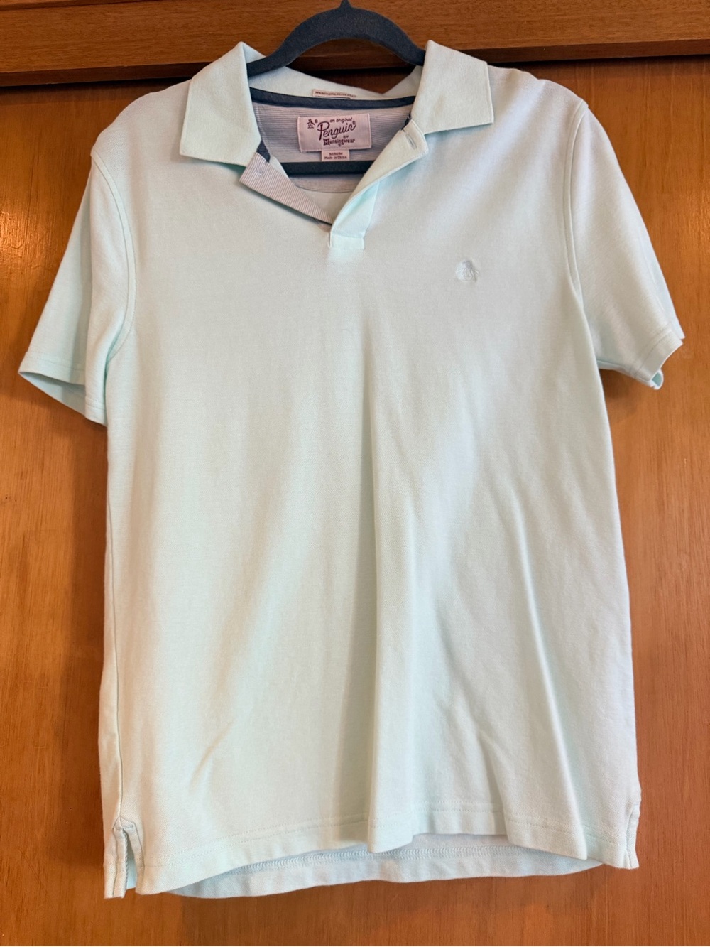 Original Penguin Light Mint Embroidered Penguin Polo